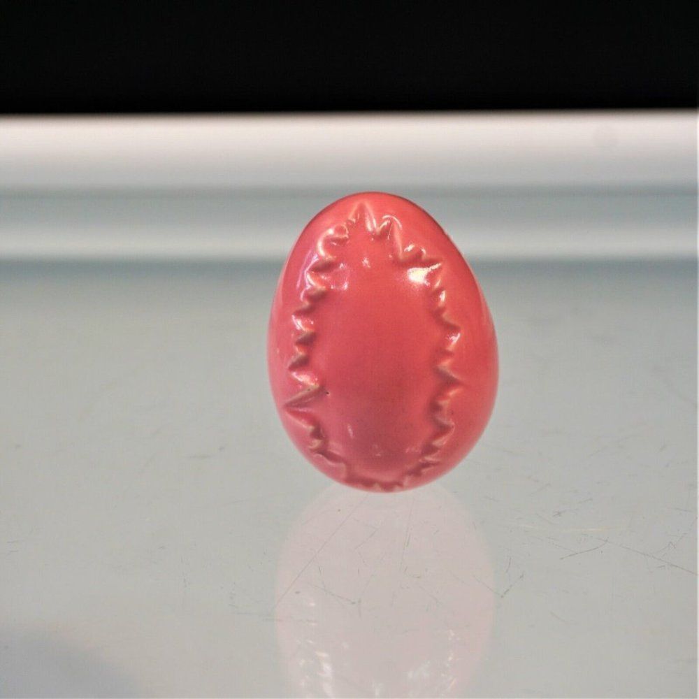 Vintage Ceramic Pink Easter Egg Holliday Decoration